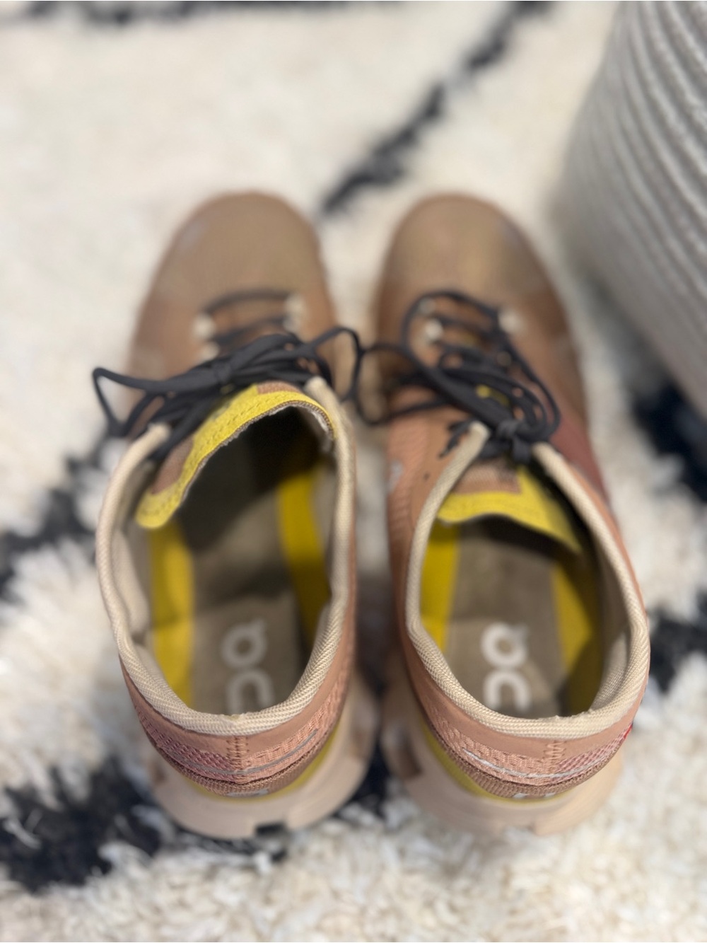 On Cloud X 2 Women’s 9.5 Mocha Sand Brown Yellow Running Sneakers - Picture 12 of 16